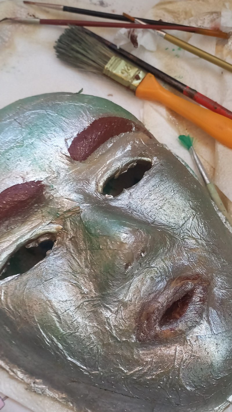 Pintado de la máscara de Medusa
