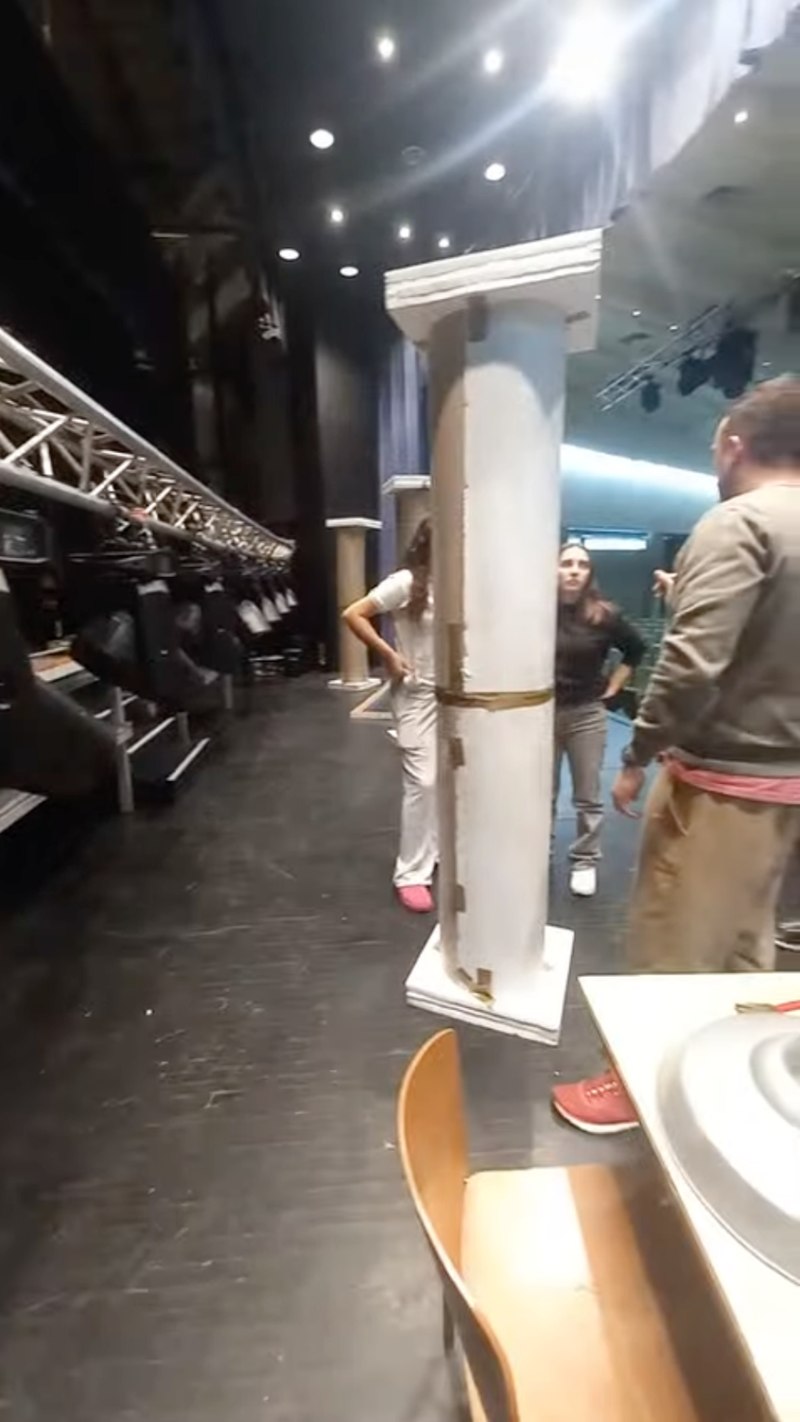 Montaje de la escenografía